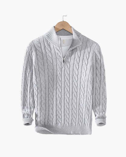 Beaumont Zipped Cable Sweater