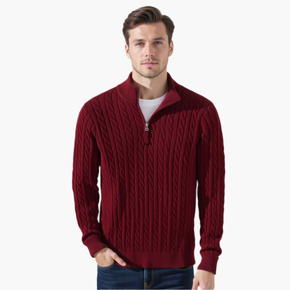 Beaumont Zipped Cable Sweater