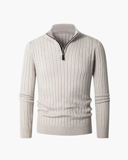ZERMATT High Collar Half Zip Sweater
