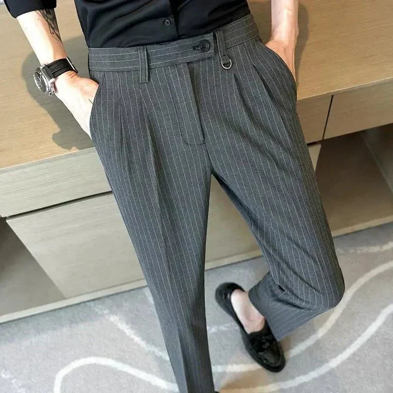 Striped Suit Trousers Valmont