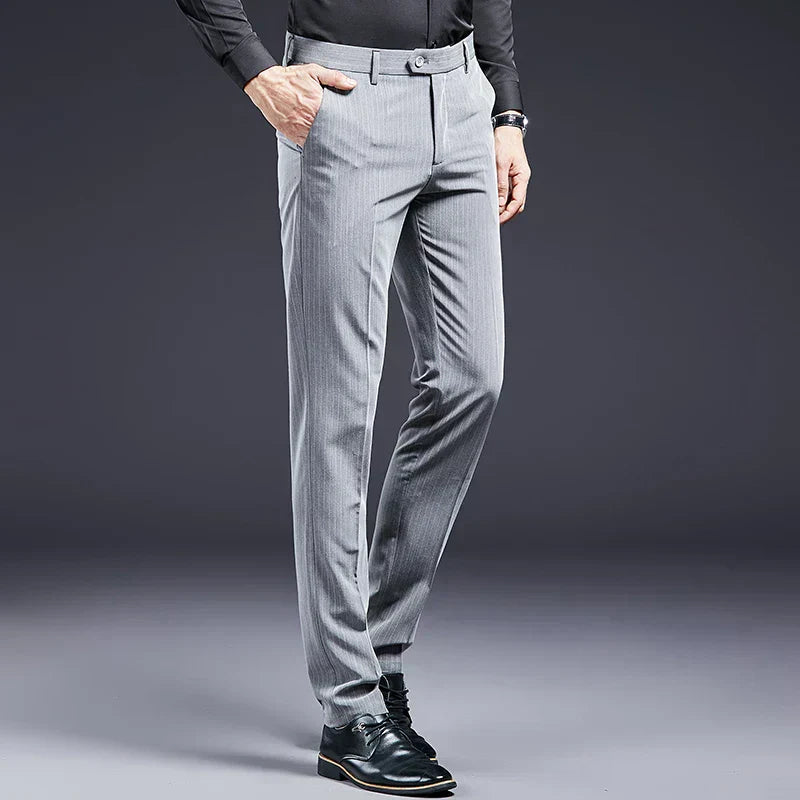 Premium Men's Suit Trousers Striped Valmont
