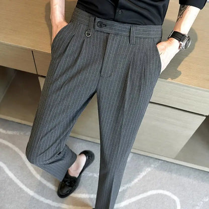Striped Suit Trousers Valmont